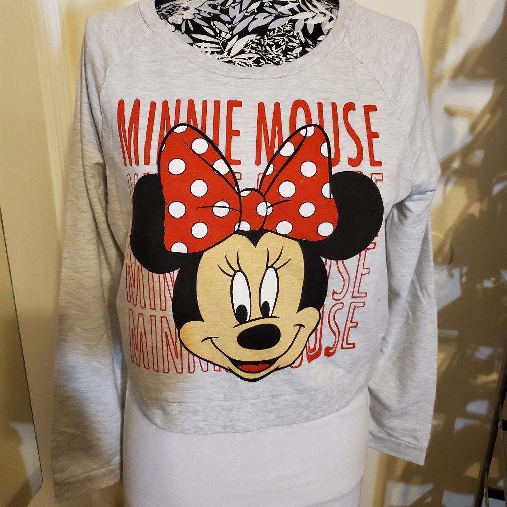 Minnie mouse crop top/ sweat shirt